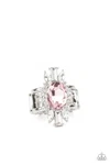 Icy Icon Sparkly Pink Stretch Ring Paparazzi Jewelry. Fixed Price $5.35.