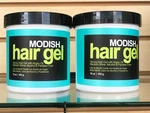 Modish Hair Gel, Strong Hold With Argan Oil, Alcohol Free, 16.OZ. Fixed Price $39.75.
