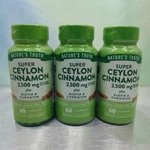 3 Natures Truth Super Ceylon Cinnamon 2500MG 60 Vegetarian Capsules Ea Exp 9/27. Fixed Price $34.99.
