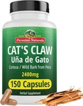 Cat's Claw 150 Capsules De Gato 100% Natural Cats Bark Grown In Peru. Fixed Price $15.29.