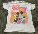 Vintage Mickey Mouse Sleep Shirt White Size Hawaii Wave Zone Sherry 90S Usa. Fixed Price $24.88.