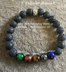 Natures 5 Elements Bracelet, Feng Shui Of Lava Rock Diffuser. Fixed Price $21.99.