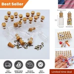 Durable 0.5ML Tiny Glass Bottles With Cork - Ideal For Party Favors & Projects. Fixed Price $17.99.