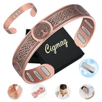 Men's Bracelet Magnetic Therapy Arthritis Pain Relief Pure Solid Copper Bangle. Fixed Price $17.43.