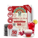 50 Organic Hibiscus Bags, 100% Pure Dried Flower Tea, De Hibisco. Fixed Price $14.99.