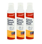 Leader Sterile Saline Wound Wash,first-aid Cleanser 7.4OZ- PACK,EXP:2026/05/31. Fixed Price $19.95.