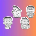 Little Monsters Cookie Cutters Set + Stamps For Baking, Crafts, Play Dough 0035. Fixed Price $6.80.