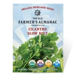 The Old Farmer's Almanac Heirloom Organic Cilantro Seeds (slow Bolt) - Green. Fixed Price $9.99.