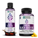 Zhou Black Seed Oil & Capsules Cumin Cold Pressed, Pure Unref.... Fixed Price $57.35.