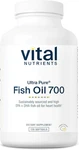 Vital Nutrients Ultra Pure Fish Oil 700 Omega 3 Lemon 120 Softgels. Fixed Price $66.05.